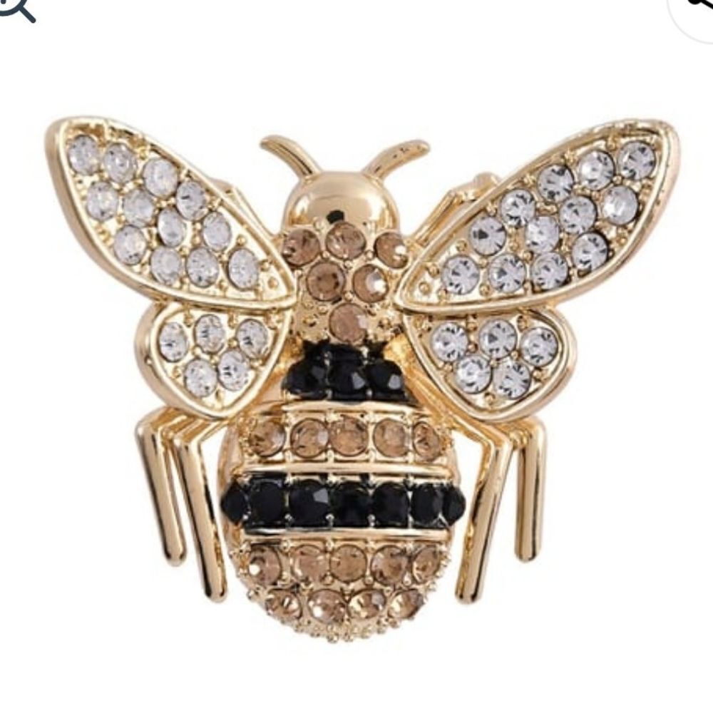 Austrian‎ Crystal Honey Bee Brooch or Necklace